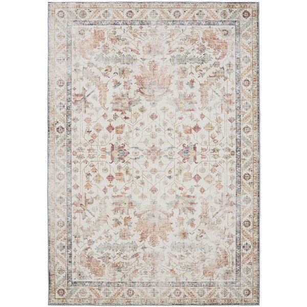 Interiyou Teppich Gent, Rechteckig, Höhe: 5 mm, Vintage Kurzflor für Wohnzimmer, Schlafzimmer, waschbar, pflegeleicht