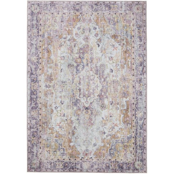 Interiyou Teppich Gent, Rechteckig, Höhe: 5 mm, Vintage Kurzflor für Wohnzimmer, Schlafzimmer, waschbar, pflegeleicht