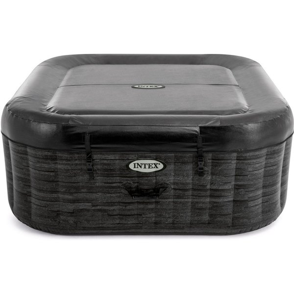 Intex Whirlpool »PureSpa Greystone Deluxe 4P«, aufblasbares Aufstellbecken, grau, in verschiedenen Größen