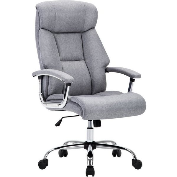 Intimate WM Heart Chefsessel Ergonomischer Bürostuhl, Stoff Schreibtischstuhl, Mit gepolsterten Armlehnen, Wippfunktion und Kopfunterstützung