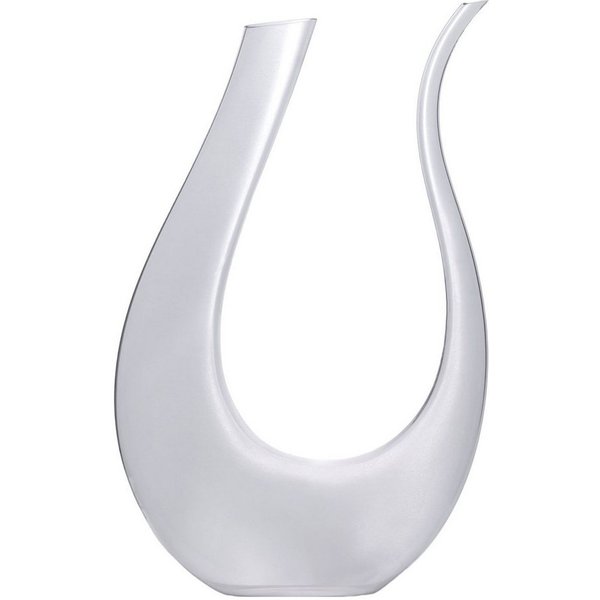 Intirilife Dekanter, (1-tlg., 1x Dekanter), Wein Dekanter U-Form Glas Weinkaraffe Rotwein Dekantierer Weinbelüfter