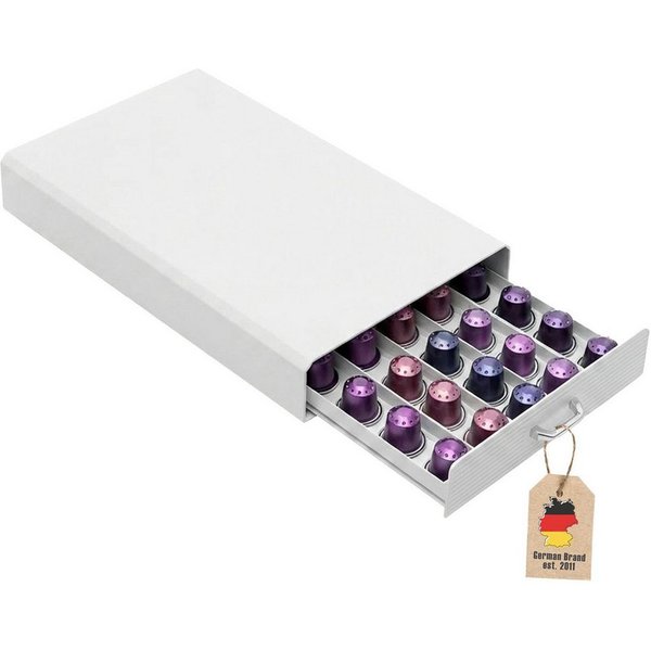 Intirilife Kapselhalter, Aufbewahrungsschublade für Nespresso Kapseln Kaffeekapselhalter