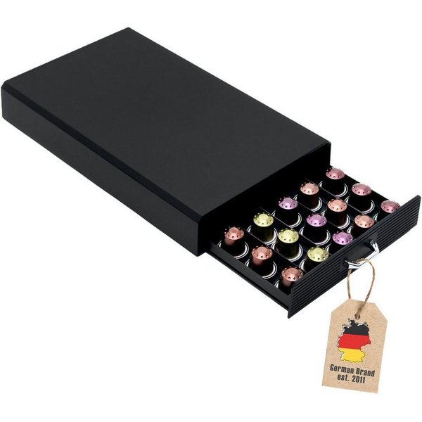 Intirilife Kapselhalter, Aufbewahrungsschublade für Nespresso Kapseln Kaffeekapselhalter