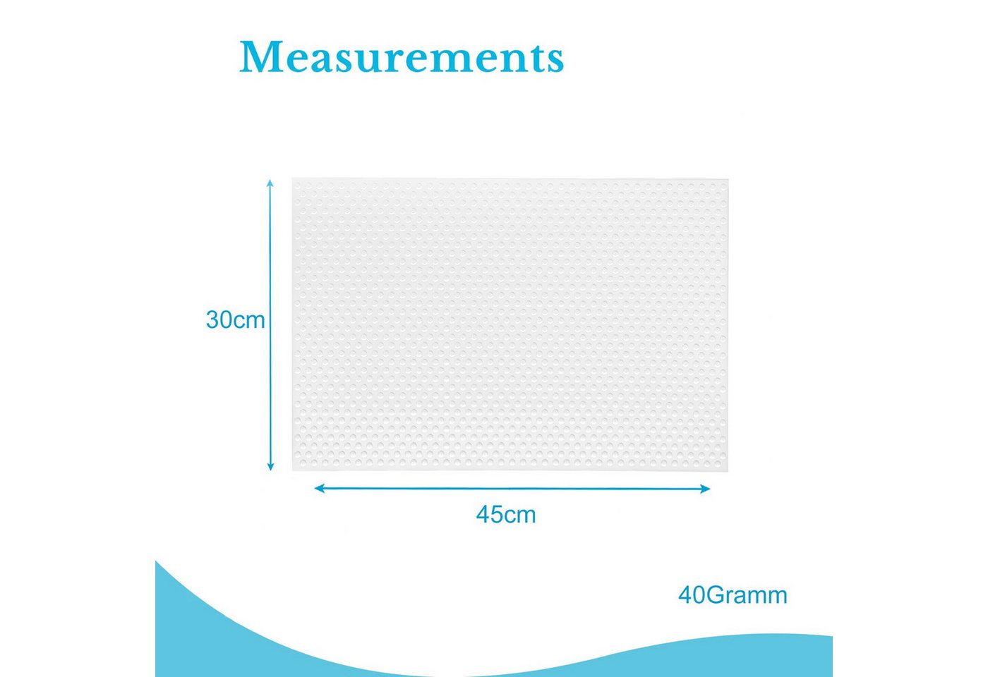 Intirilife Schubladenmatte (6 St), Anti-Bakterielle Kühlschrankmatten 6er-Set transparent 45 x 30 cm – Bild 4 von 5