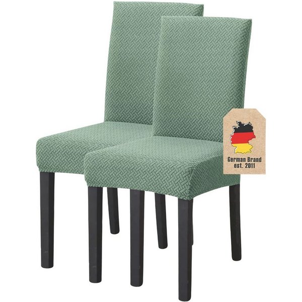 Intirilife Stuhlhusse, Stuhlbezug GEMUSTERT - 38 - 45 cm Sitzfläche und 45 - 65 cm Lehnenhöhe