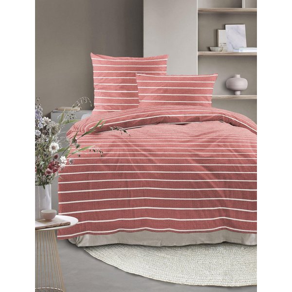 Irisette Bettwäsche Easy 8548, Seersucker, 2 teilig, kühlend und atmungsaktiv, pflegeleicht und bügelfrei