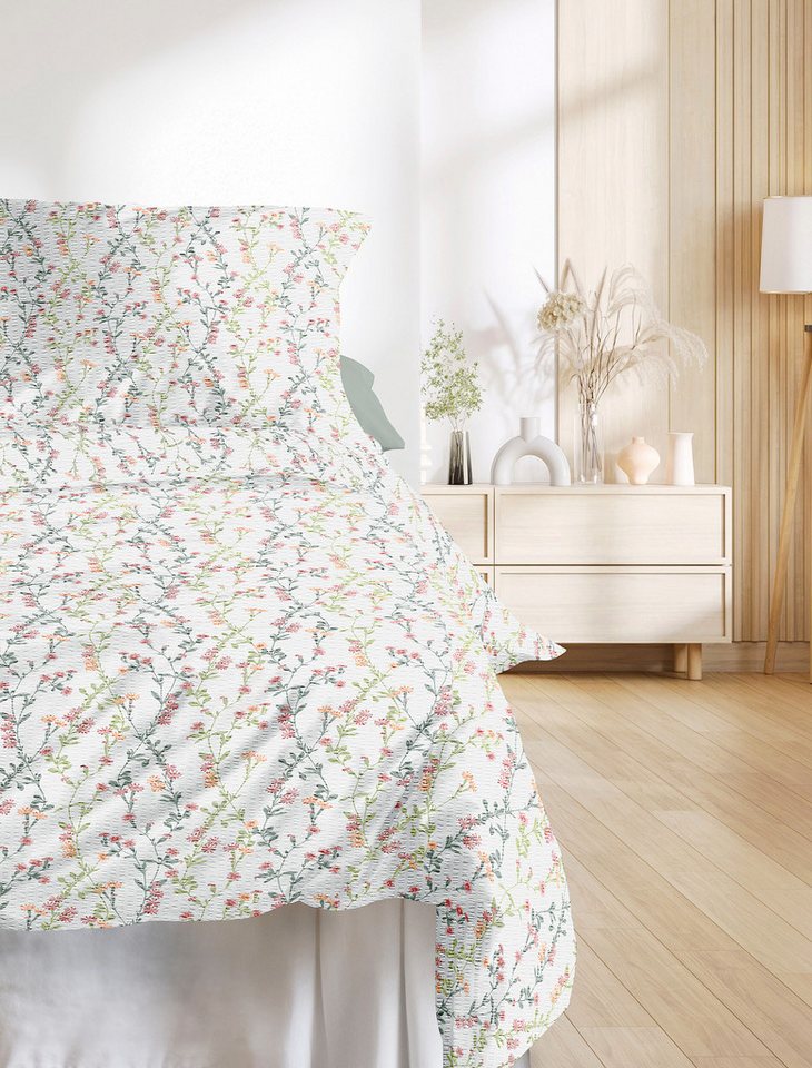 Irisette Bettwäsche Easy 8665, Seersucker, 2 teilig, kühlend und atmungsaktiv, pflegeleicht und bügelfrei – Bild 3 von 5