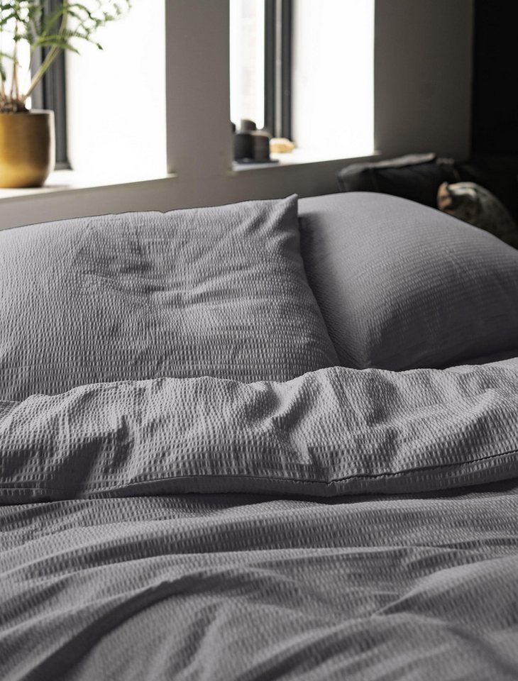 Irisette Bettwäsche Oslo 8787, Seersucker, 2 teilig, super soft, kühlend und atmungsaktiv, pflegeleicht und bügelfrei – Bild 4 von 5