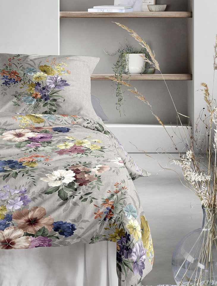 Irisette Bettwäsche Wave 8633, Mako-Satin, 2 teilig, anschmiegsam und atmungsaktiv, Ganzjahresqualität – Bild 5 von 5