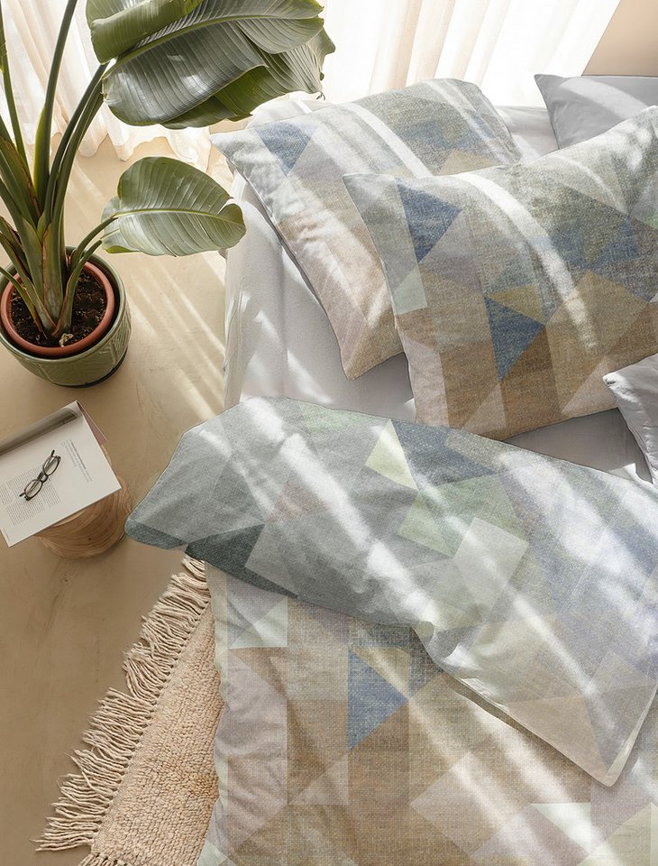 Irisette Bettwäsche Wave 8716, Mako-Satin, 2 teilig, Mako-Satin, anschmiegsam und atmungsaktiv, Ganzjahresqualität – Bild 5 von 5