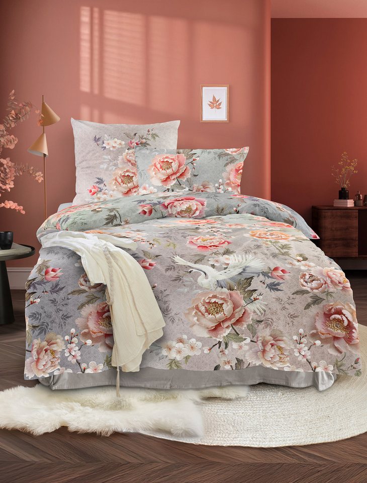 Irisette Bettwäsche Wave 8782, Mako-Satin, 2 teilig, Mako-Satin, anschmiegsam und atmungsaktiv, Ganzjahresqualität – Bild 4 von 5