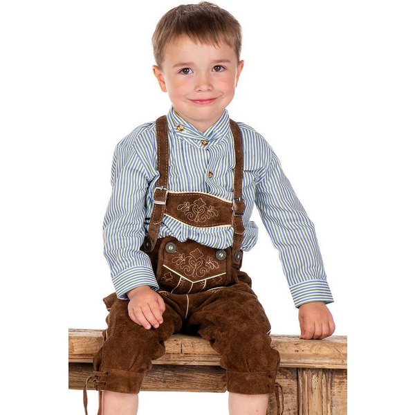 Isar-Trachten Lederhose Lederhose Kinder - LEVIN - kamel