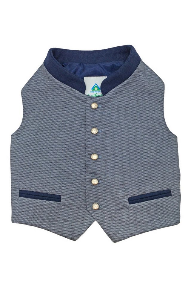 Isar-Trachten Trachtenjacke Kinderweste - Arthur - blau – Bild 2 von 5