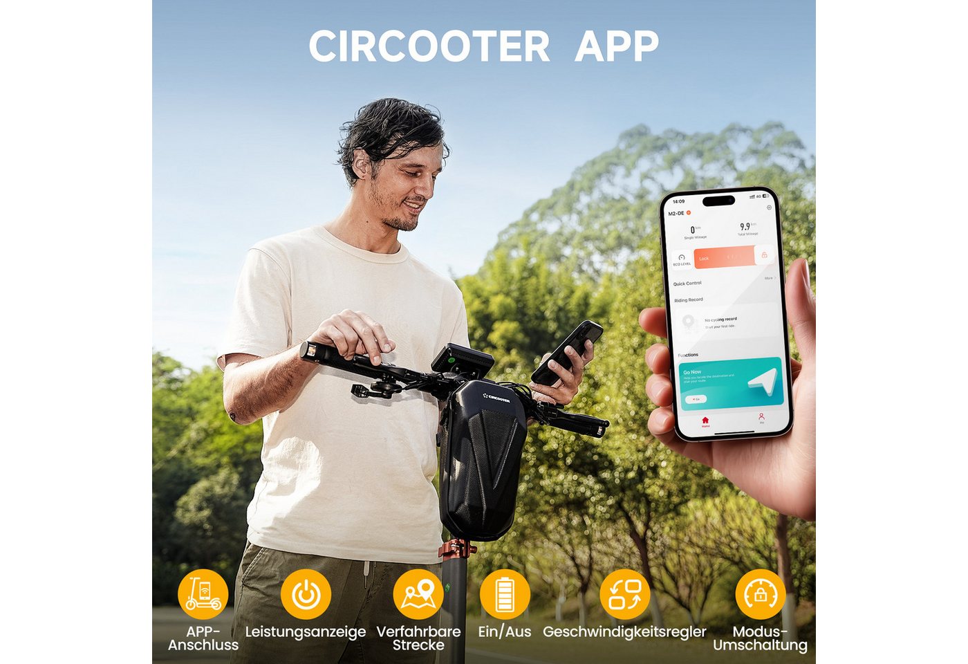 iscooter E-Scooter 2 Stück 10 Zoll Elektroroller mit Straßenzulassung passt ins Gelände, 500,00 W, 20,00 km/h, doppelten Stoßdämpfungssystem, Batterie 12,5 Ah 6 – Bild 2 von 5