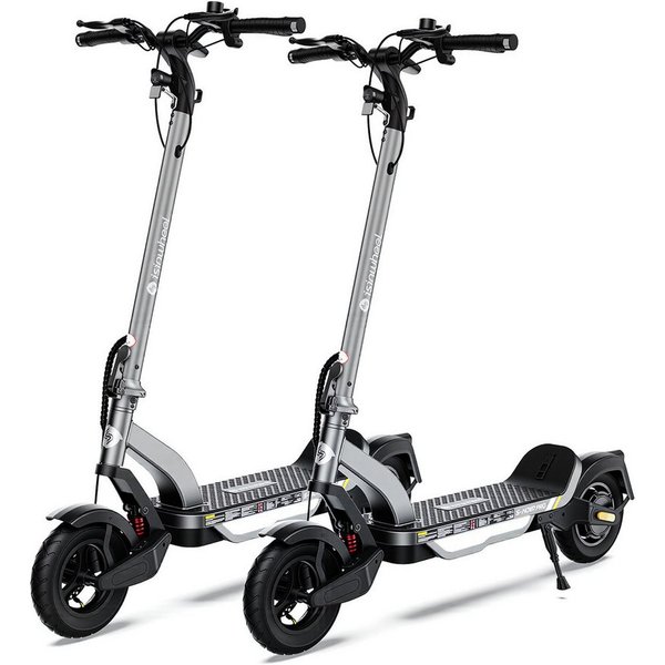 iscooter E-Scooter 2 Stück 10 Zoll Elektroroller mit Straßenzulassung passt ins Gelände, 500,00 W, 20,00 km/h, doppelten Stoßdämpfungssystem, Batterie 13 Ah 60–