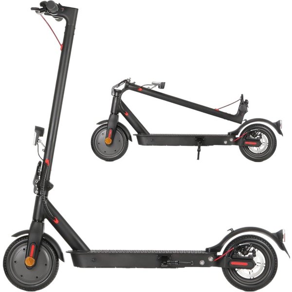 iscooter E-Scooter 8,5 Zoll E-Scooter mit Straßenzulassung ABE, Doppelfederung, 350,00 W, 20,00 km/h, 30 KM Reichweite, klappbar, Duales Bremssystem, Belastung 