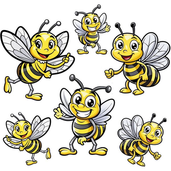 iSecur Aufkleber Auto-Aufkleber Set Bienen I 10 cm I wetterfest I kfz802