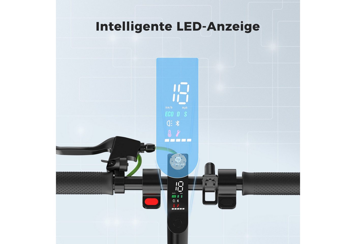iSinwheel E-Scooter 2 Stück 8.5 Zoll E Scooter mit Straßenzulassung, Doppelfederung, 350,00 W, 20,00 km/h, 30 KM Reichweite, klappbar, Duales Bremssystem, Belas – Bild 2 von 5
