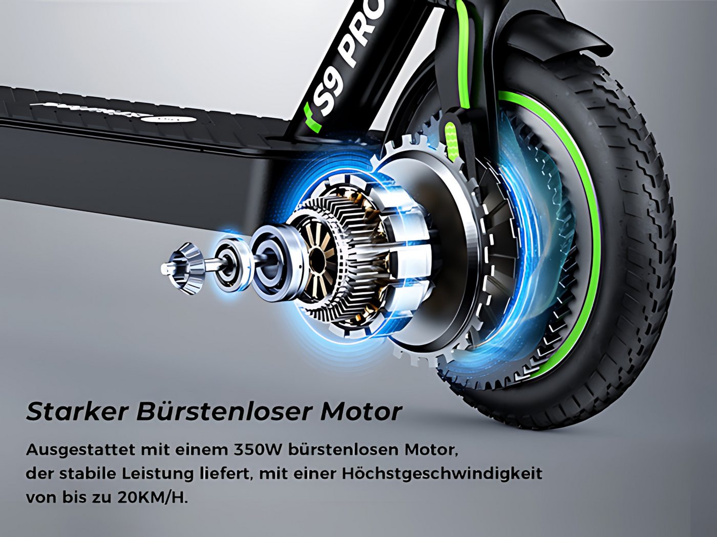 iSinwheel E-Scooter 2 Stück 8.5 Zoll E Scooter mit Straßenzulassung, Doppelfederung, 350,00 W, 20,00 km/h, 30 KM Reichweite, klappbar, Duales Bremssystem, Belas – Bild 5 von 5