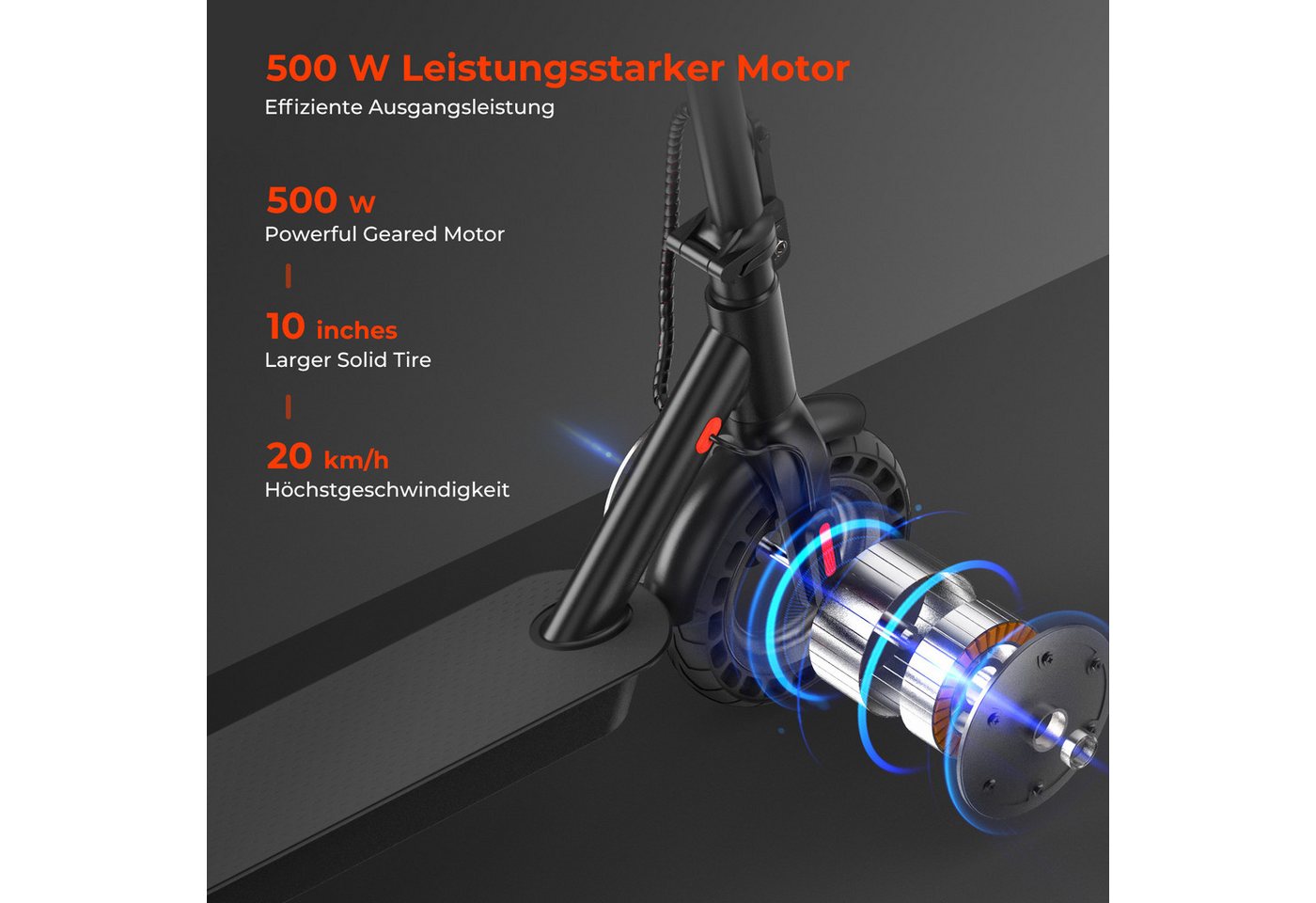 iSinwheel E-Scooter mit Straßenzulassung (ABE), 30 km Reichweite, faltbar, mit App, 20 km/h, leicht, schnell und zuverlässig – Bild 3 von 5