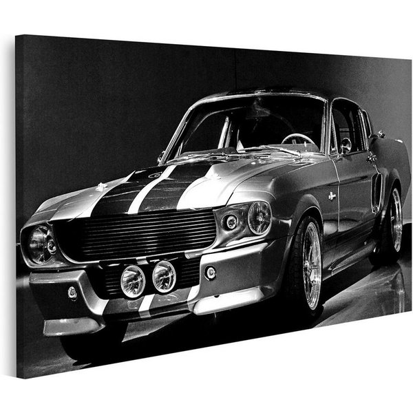 islandburner Leinwandbild Bild auf Leinwand 1967 Ford Mustang Shelby Gt 500. Wandbild Poster Kun