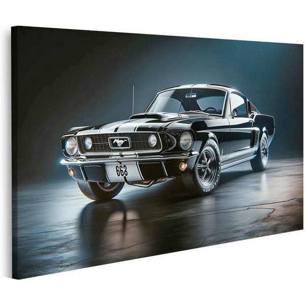 islandburner Leinwandbild Klassisches Muscle-Car schlankes Design Ford Mustang 1960er Bilder