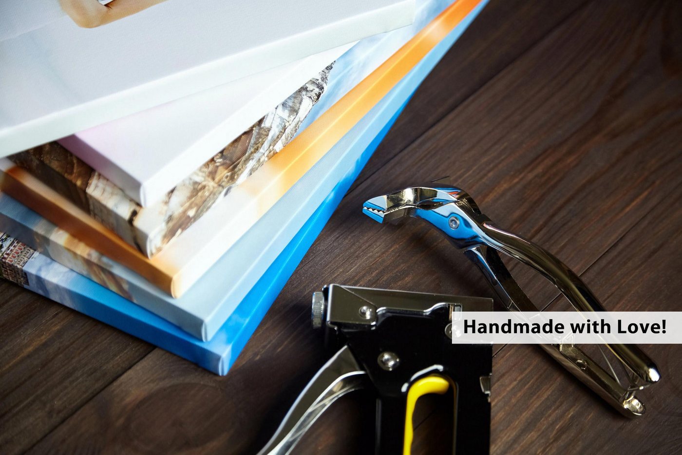 islandburner Poster Doppelbelichtung Heulender Wolf Silhouette Vollmondhimmel Fotodruck – Bild 4 von 5