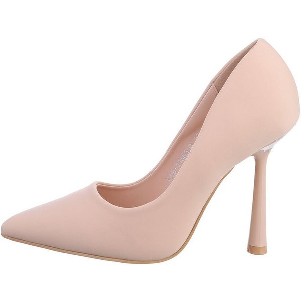 Ital-Design Damen Abendschuhe Elegant High-Heel-Pumps Pfennig-/Stilettoabsatz High Heel Pumps in Altrosa