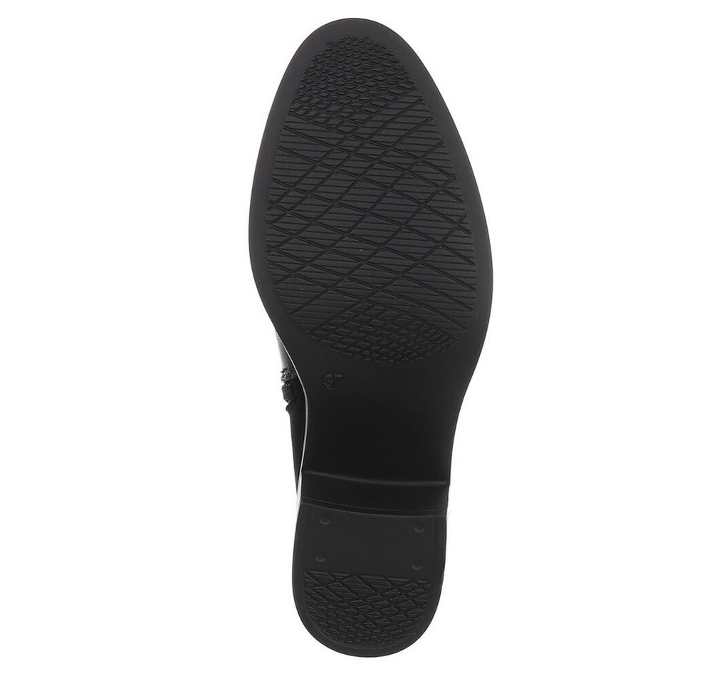 Ital-Design Damen Ankle-Boot mit Blockabsatz und Zierschnalle Stiefelette (92269327) Blockabsatz Stiefeletten in Schwarz – Bild 3 von 5