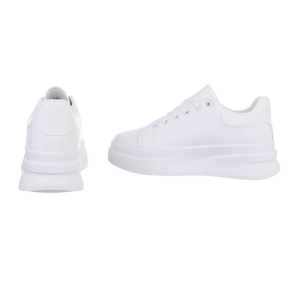 Ital-Design Damen Low-Top Freizeit Sneaker (88519147) Flach Sneakers Low in Weiß – Bild 5 von 5