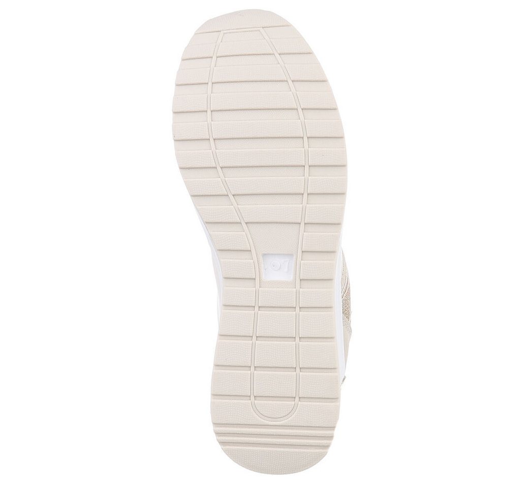 Ital-Design Damen Low-Top Freizeit Sneaker (88671650) Keilabsatz/Wedge Sneakers Low in Beige – Bild 3 von 5