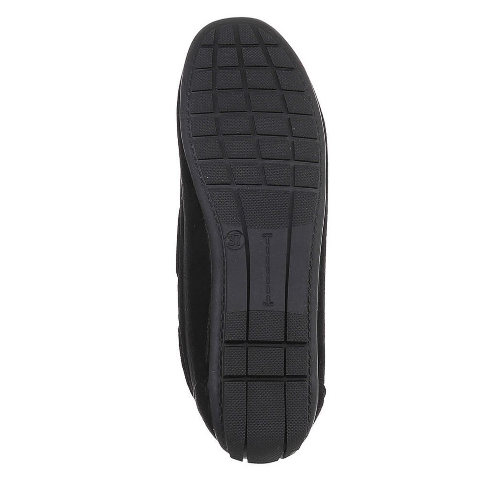 Ital-Design Damen Mokassin mit elegantem Design und optimalem Komfort Slipper (91261000) Flach Mokassins in Schwarz – Bild 3 von 5
