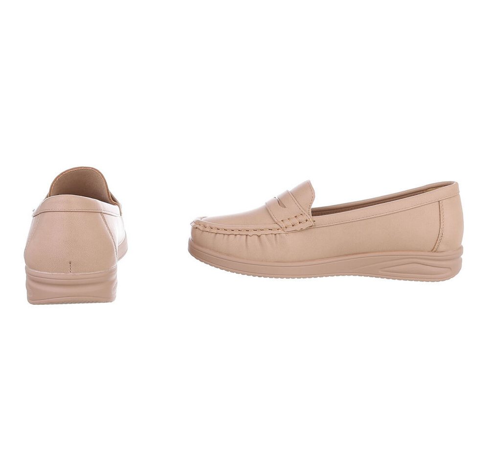 Ital-Design Elegante Damen Mokassins mit optimalem Tragekomfort Slipper (91261655) ultraleichte und komfortable sohle – Bild 5 von 5
