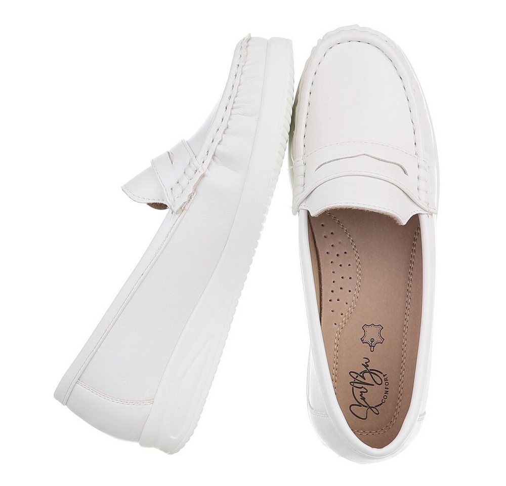 Ital-Design Elegante Damen Mokassins mit optimalem Tragekomfort Slipper (91261628) ultraleichte und komfortable sohle – Bild 2 von 5