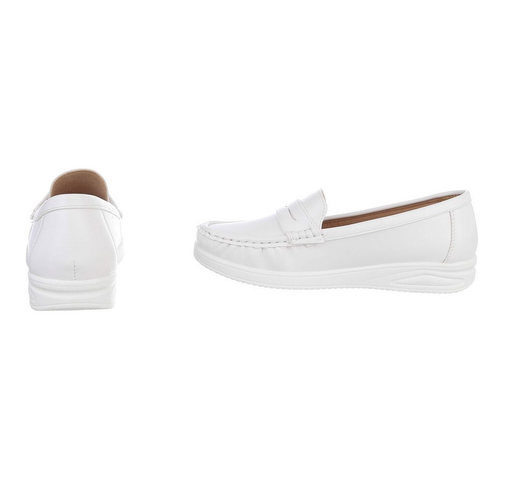 Ital-Design Elegante Damen Mokassins mit optimalem Tragekomfort Slipper (91261628) ultraleichte und komfortable sohle – Bild 5 von 5