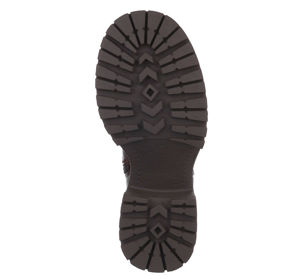Ital-Design Modische Chelsea Boots mit elastischen Einsätzen für Damen Plateaustiefelette (90648971) Blockabsatz Stiefeletten in Camel – Bild 3 von 5