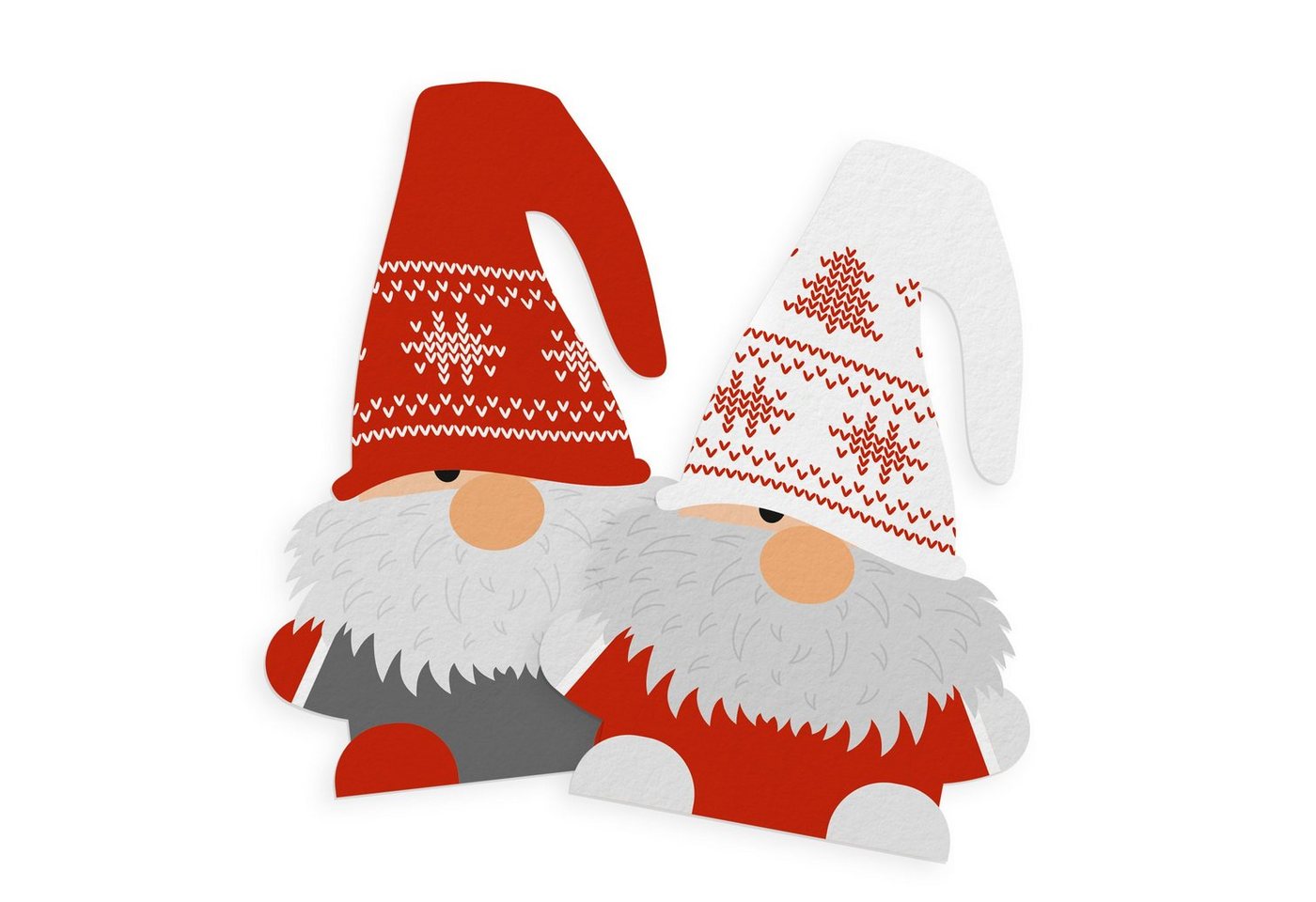 itenga Geschenkpapier Geschenktüten Set Wichtelbande Weihnachten Klammern + Sticker – Bild 4 von 4