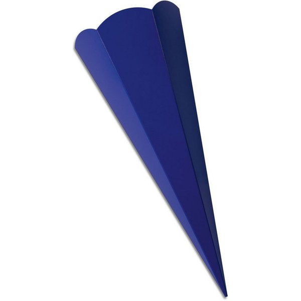 itenga Schultüte Schultüten-Zuschnitt 6-eckig, 68cm DUNKELBLAU - Schultüten Rohling zum