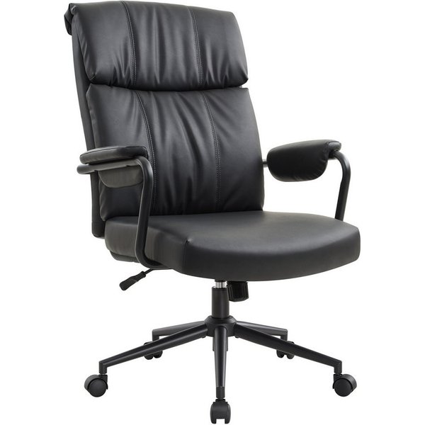 IWMH Bürostuhl Ergonomischer Chefsessel, Retro PU-Leder Drehstuhl, Schreibtischstuhl mit Lendenwirbelstütze Höhenverstellbar Gaming Stuhl