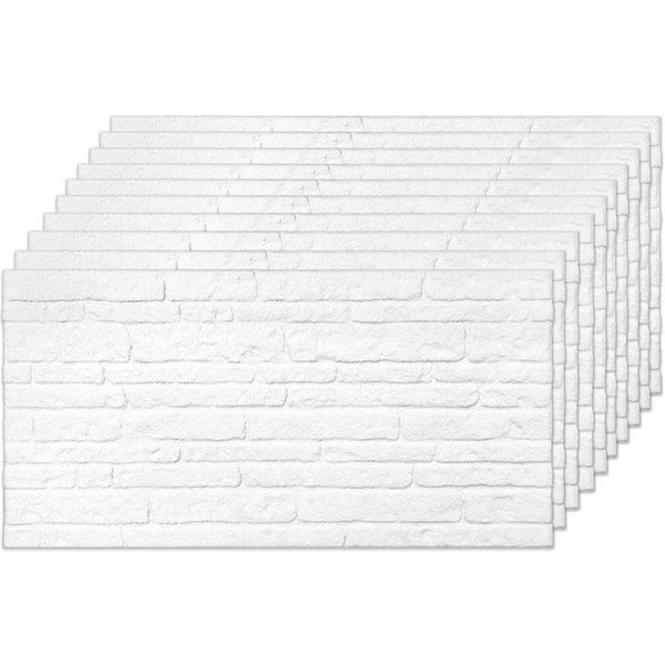 IZODEKOR 3D Wandpaneel EPS Styropor Wandverkleidung in Steinoptik – für Innen & Außen, BxL: 50x100 cm, 0,50 qm, (1er- oder 10er-Set, optional mit 4 Montageklebe