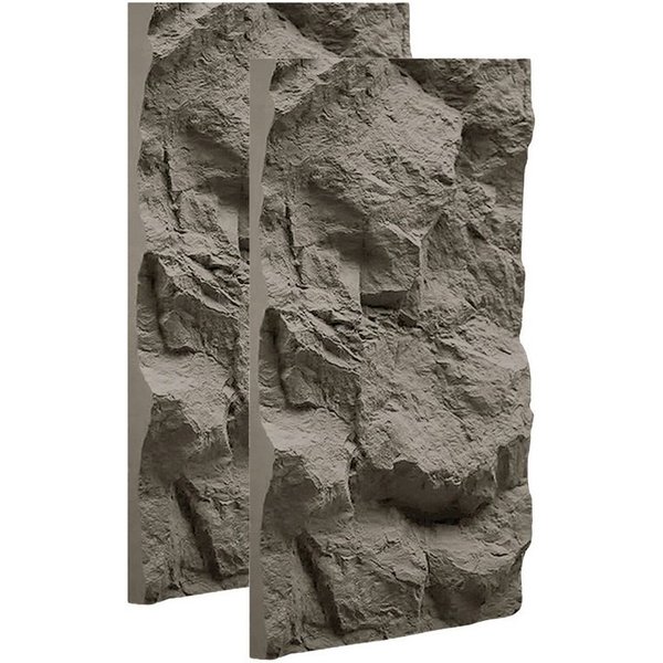 IZODEKOR 3D Wandpaneel PU Steinoptik 60x120 cm, 5 cm dick, Wandverkleidung Innen, BxL: 60x120 cm, 0,72 qm, (0,72 m) 3D Steinoptik, wasserfest, einfache Selbstmo