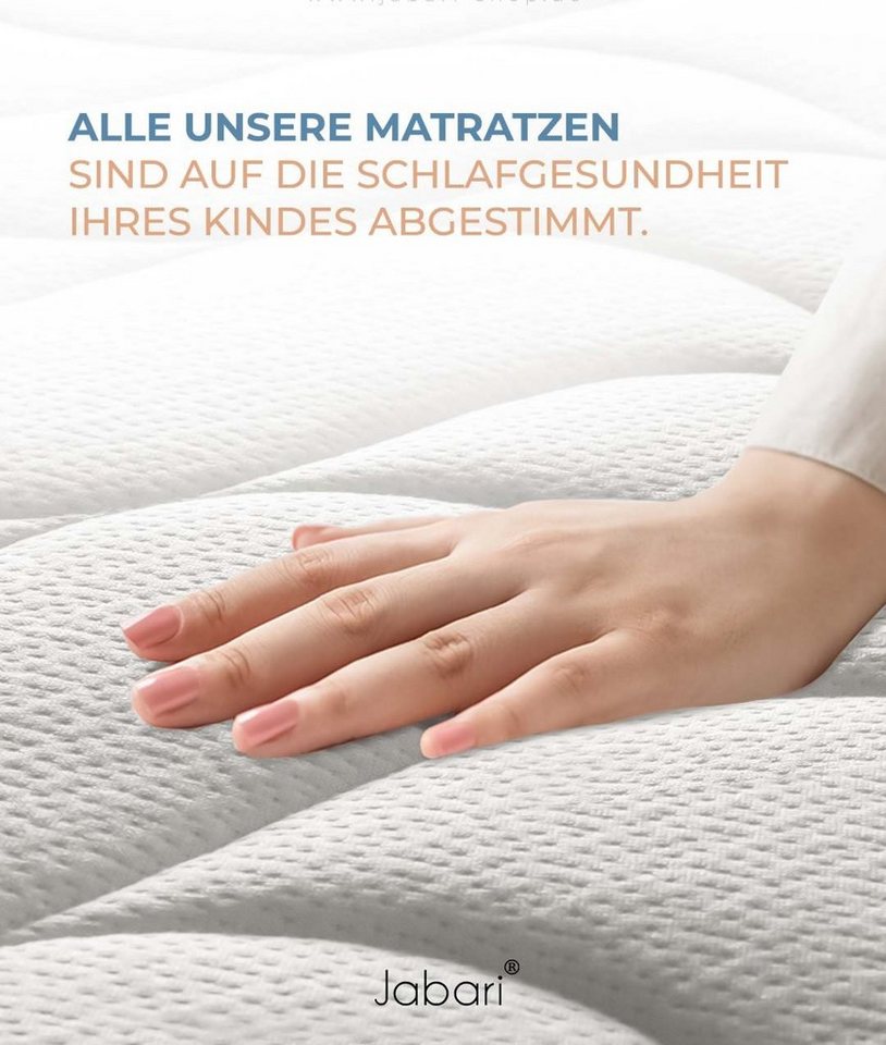 Kindermatratze SUSU, Jabari, 12 cm hoch, (Babymatratze 60x120 cm für Babybett oder Wiege I Kindermatratze 60x120 Jugendmatratze mit Hochwertige Qualität Bezug), – Bild 4 von 5