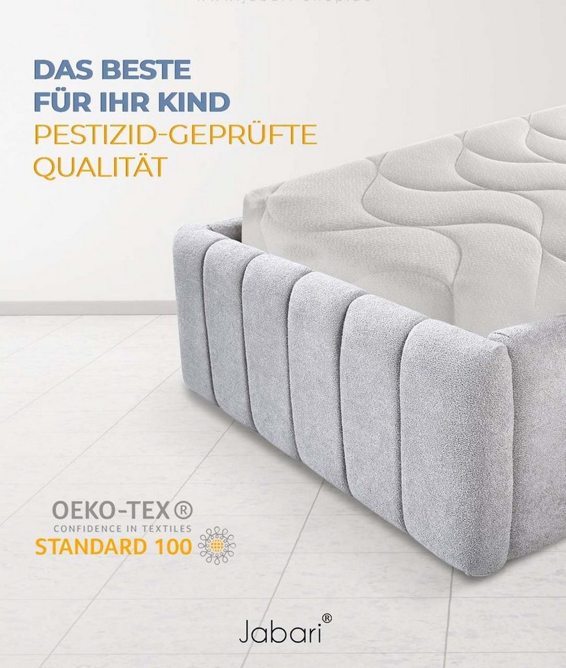 Kindermatratze SUSU, Jabari, 12 cm hoch, (Babymatratze 60x120 cm für Babybett oder Wiege I Kindermatratze 60x120 Jugendmatratze mit Hochwertige Qualität Bezug), – Bild 5 von 5