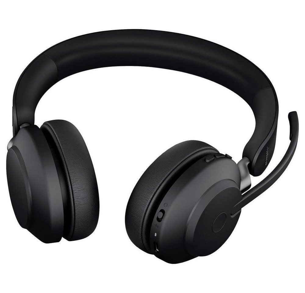 Jabra Evolve2 65 Stereo UC USB-A Bluetooth black Kopfhörer (Lautstärkeregelung, Batterieladeanzeige, Mikrofon-Stummschaltung) – Bild 2 von 5