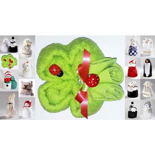 JACK Handtuch Set Frottier Geschenk Set viele Modelle Handarbeit Origami Gästetuch, (1-St), Handtuch, Waschhandschuh, gefaltete Tiere, tolle Geschenkidee