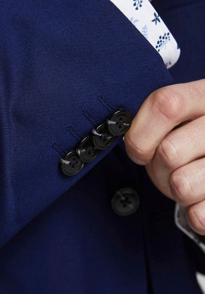 Jack & Jones Anzug JPRFRANCO Extra schmal, pflegeleicht, stilvoll mit fallendem Revers Materialmix aus Polyester, Viskose und Elasthan – Bild 5 von 5