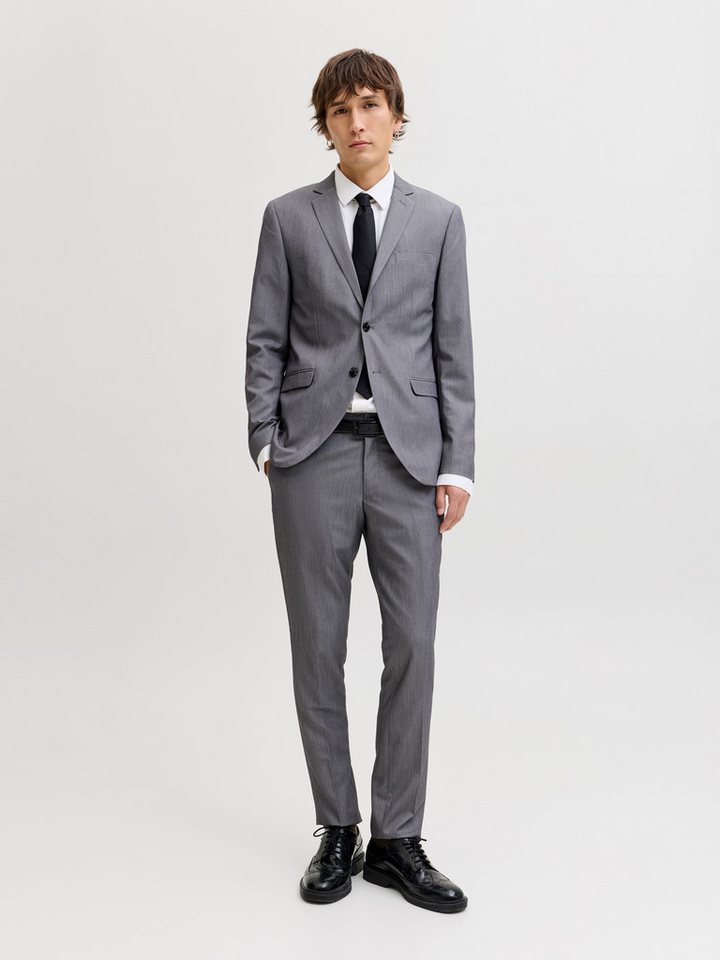 Jack & Jones Anzug JPRFRANCO Extra schmal, pflegeleicht, stilvoll mit fallendem Revers Materialmix aus Polyester, Viskose und Elasthan – Bild 2 von 5
