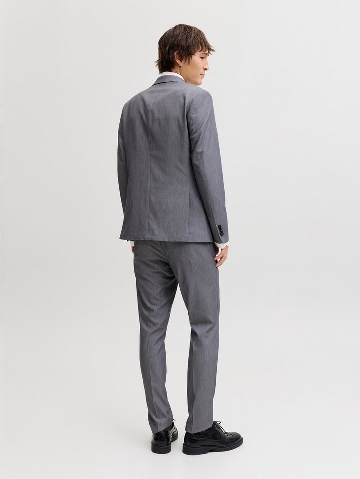 Jack & Jones Anzug JPRFRANCO Extra schmal, pflegeleicht, stilvoll mit fallendem Revers Materialmix aus Polyester, Viskose und Elasthan – Bild 3 von 5