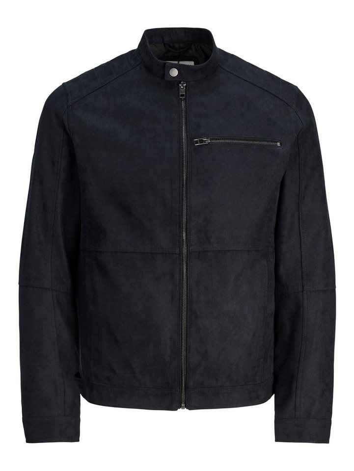 Jack & Jones Bikerjacke JJEDYLAN mit wasserabweisender Funktion unifarben, modisch, regular fit, Polyester – Bild 5 von 5