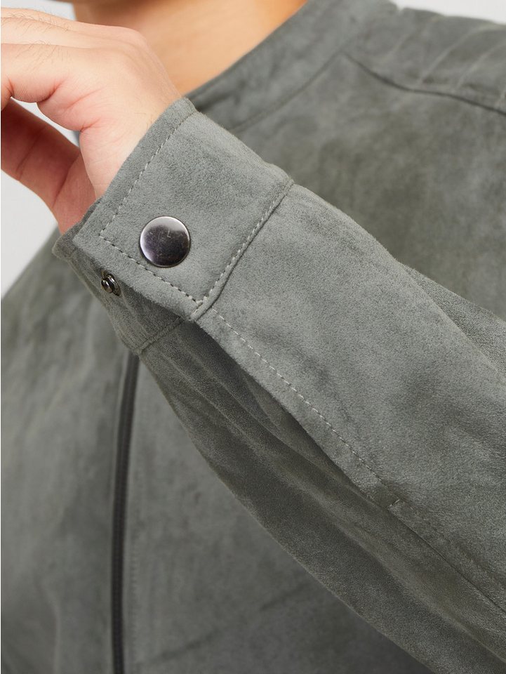 Jack & Jones Bikerjacke JJEDYLAN mit wasserabweisender Funktion unifarben, modisch, regular fit, Polyester – Bild 3 von 5